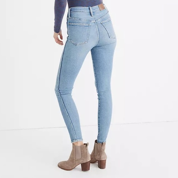 Madewell 10” High Rise Skinny Jeans Hamden Wash SZ 29 AF 685 - Picture 5 of 10
